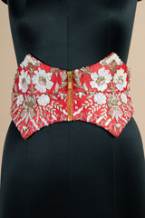 Red Embellished Corset Belt5491 video
